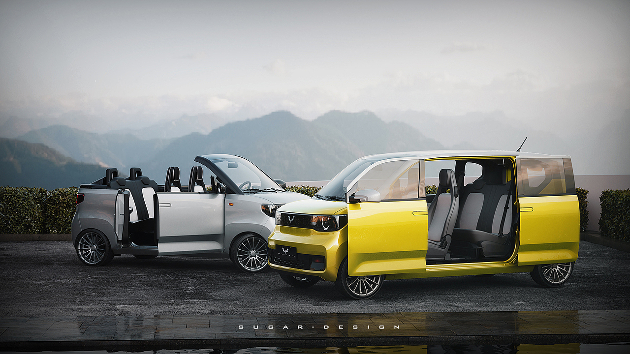 五菱宏光mini ev四座敞篷车新车预览