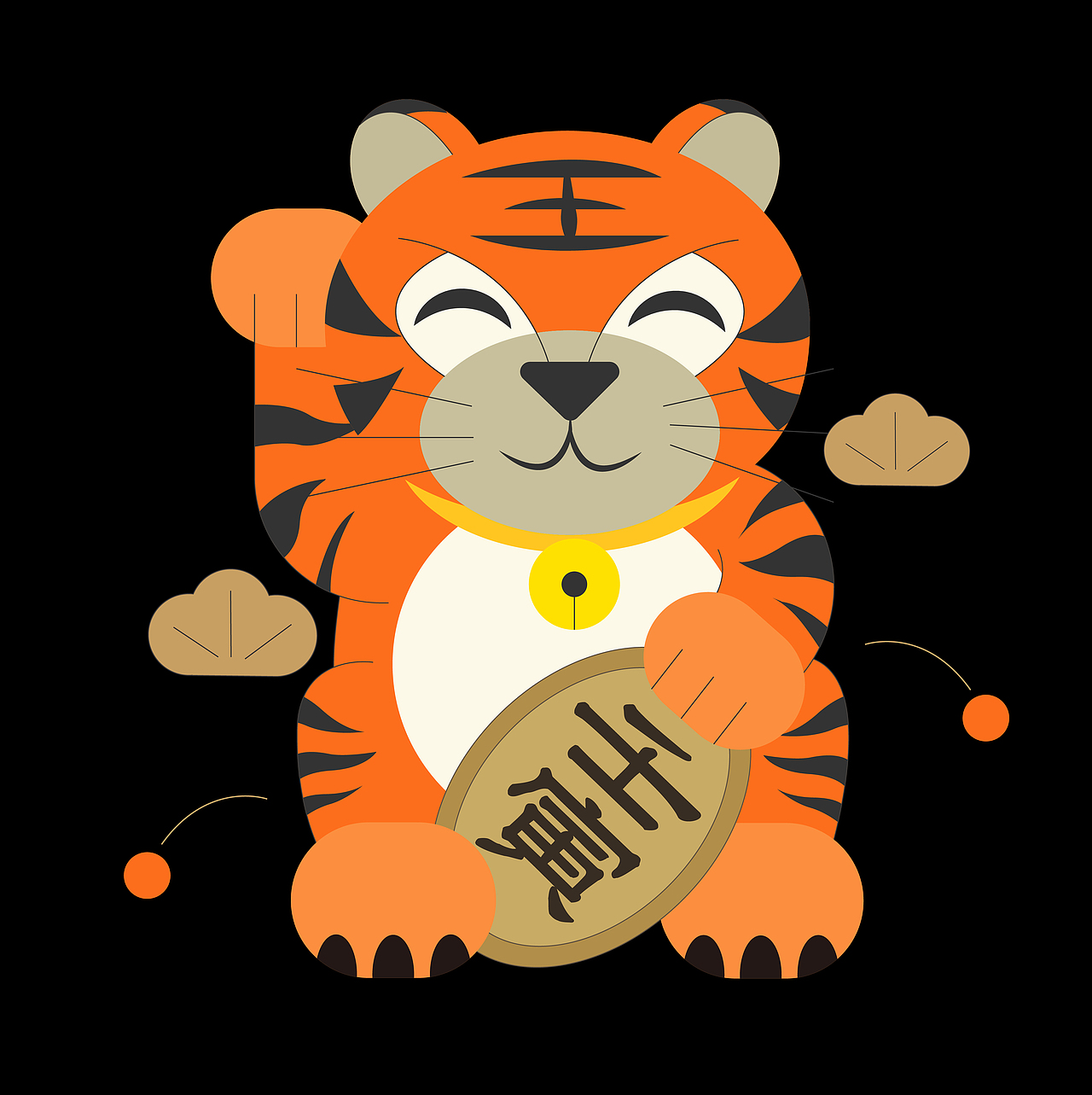 2022新年招财虎年历（图ZMjg4NTM5MjIw） - 海报 - 站酷设计师鱼丸的丸原创素材 - 站酷ZCOOL