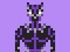 漫威黑豹角色像素画