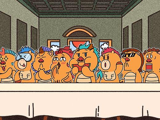 屋脊兽不瘦表情包设计（个人主页-ZNTI4ODI4Mjg=） - IP形象 - 站酷设计师哈里森HRS原创素材 - 站酷ZCOOL