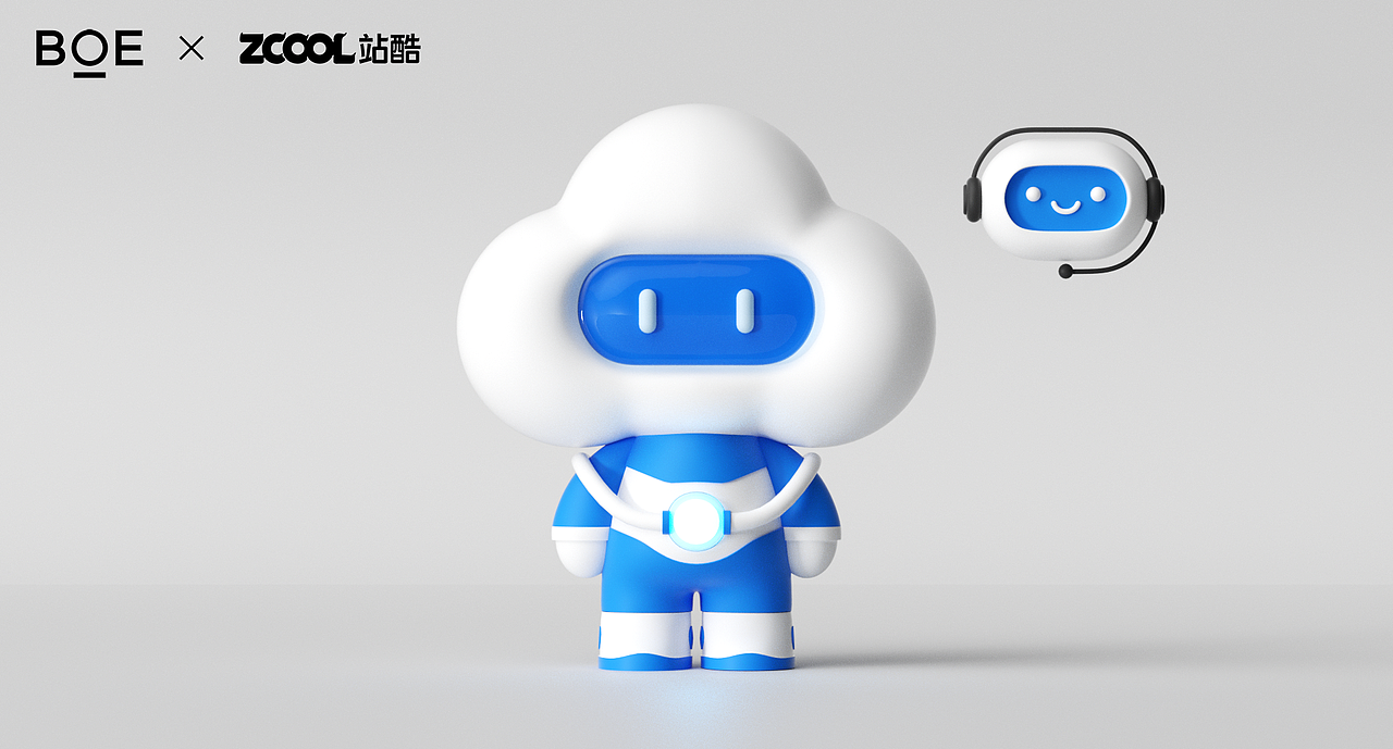 【 BOE虚拟IP 】BOE·云宝（图ZMzMwMjE3Mzc2） - IP形象 - 站酷设计师尤川_AIGC原创素材 - 站酷ZCOOL