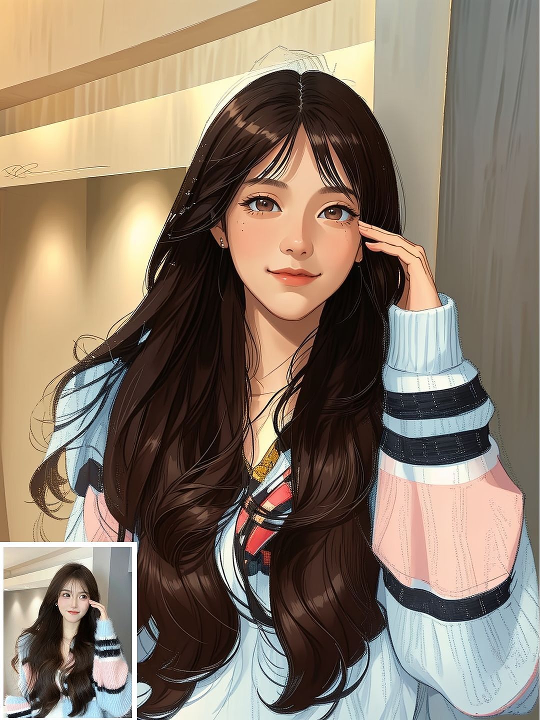 真人頭像轉(zhuǎn)二次元（圖ZMzYwMDI1NTI0） - AI作品 - 站酷設(shè)計師Ai攝影喵原創(chuàng)素材 - 站酷ZCOOL