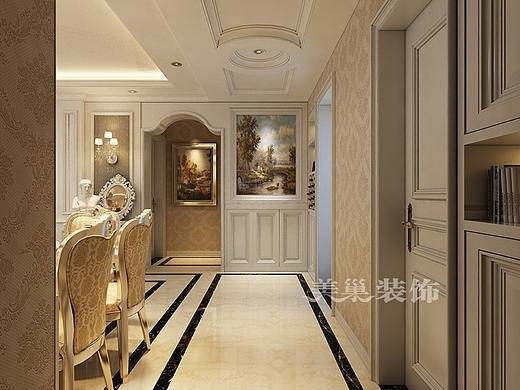 康桥九溪郡 98平方 三室两厅 简欧风格 案例装修效果图