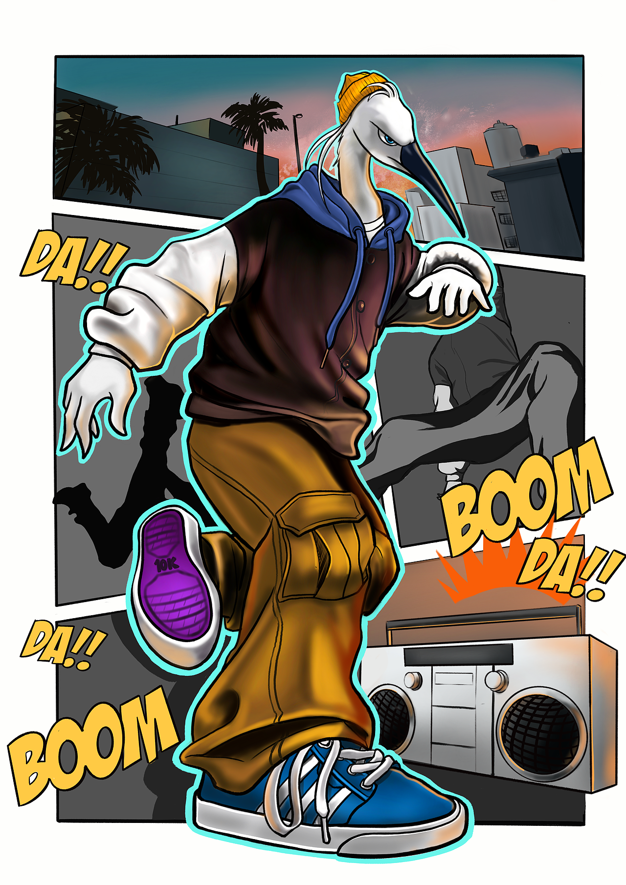 以白鹭为形象设计的街舞人物珠海/设计爱好者/2年前/133浏览10kone