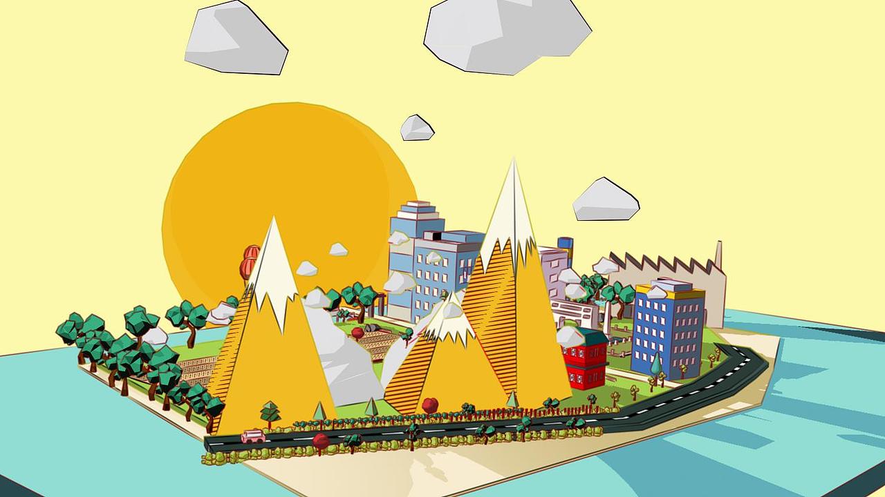 扁平风格 · 三维动画