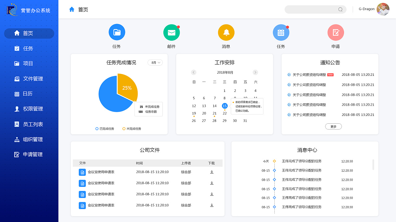 办公系统 /oa首页