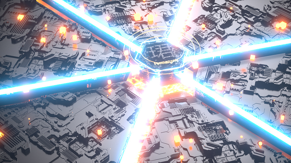 C4D动画临摹-科技效果动画制作（图ZMTk1MDI3MjI4） - 场景 - 站酷设计师珺未言原创素材 - 站酷ZCOOL