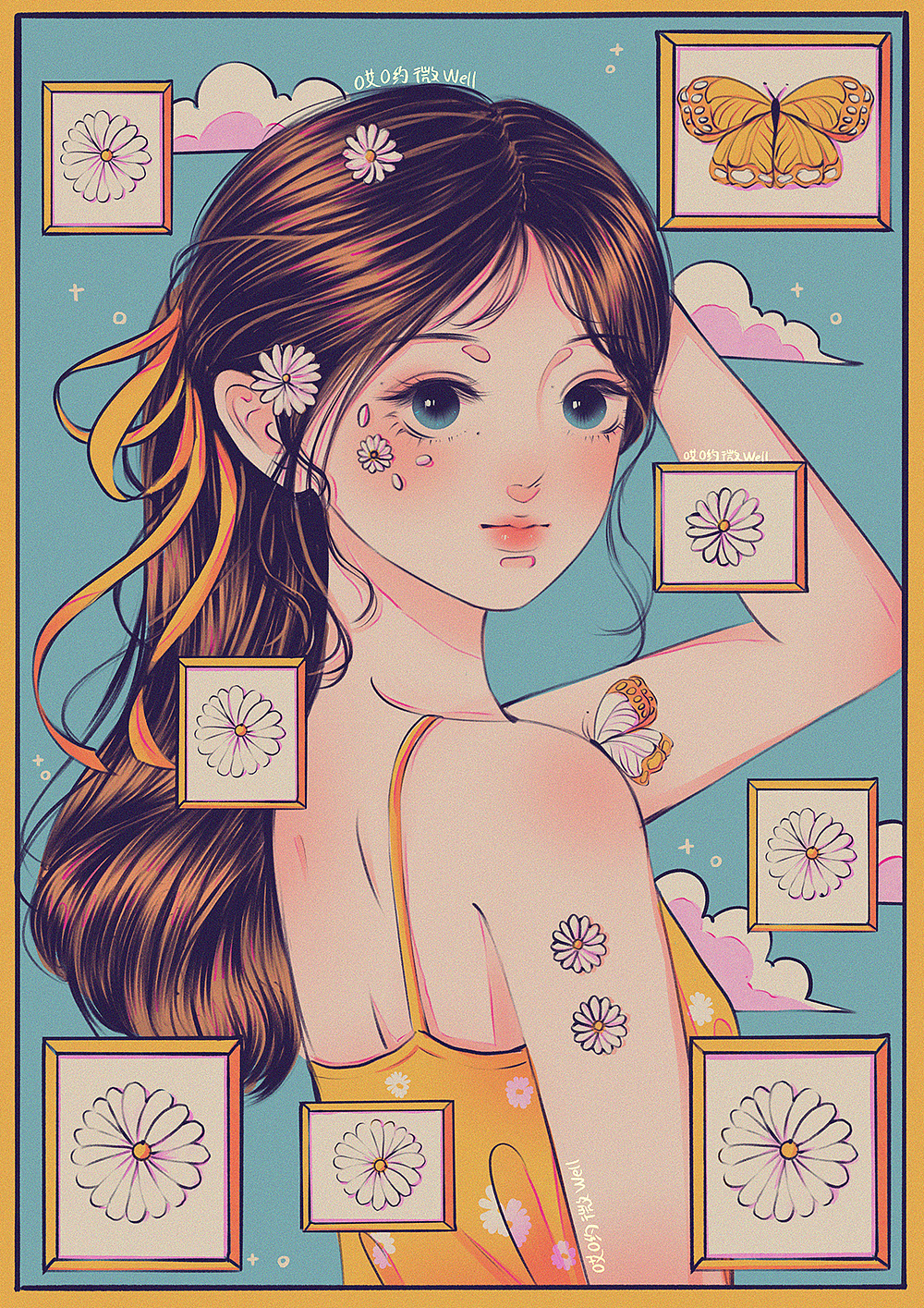 夏日甜妹系列集合（图ZMjc5NzI5NzY0） - 创作习作 - 站酷设计师哎哟微well原创素材 - 站酷ZCOOL