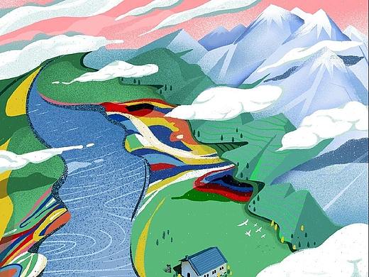 關(guān)于“TEKAPO‘’的插畫（個(gè)人主頁-ZMzU2ODM4MTI=） - 商業(yè)插畫 - 站酷設(shè)計(jì)師梁大潼storm原創(chuàng)素材 - 站酷ZCOOL