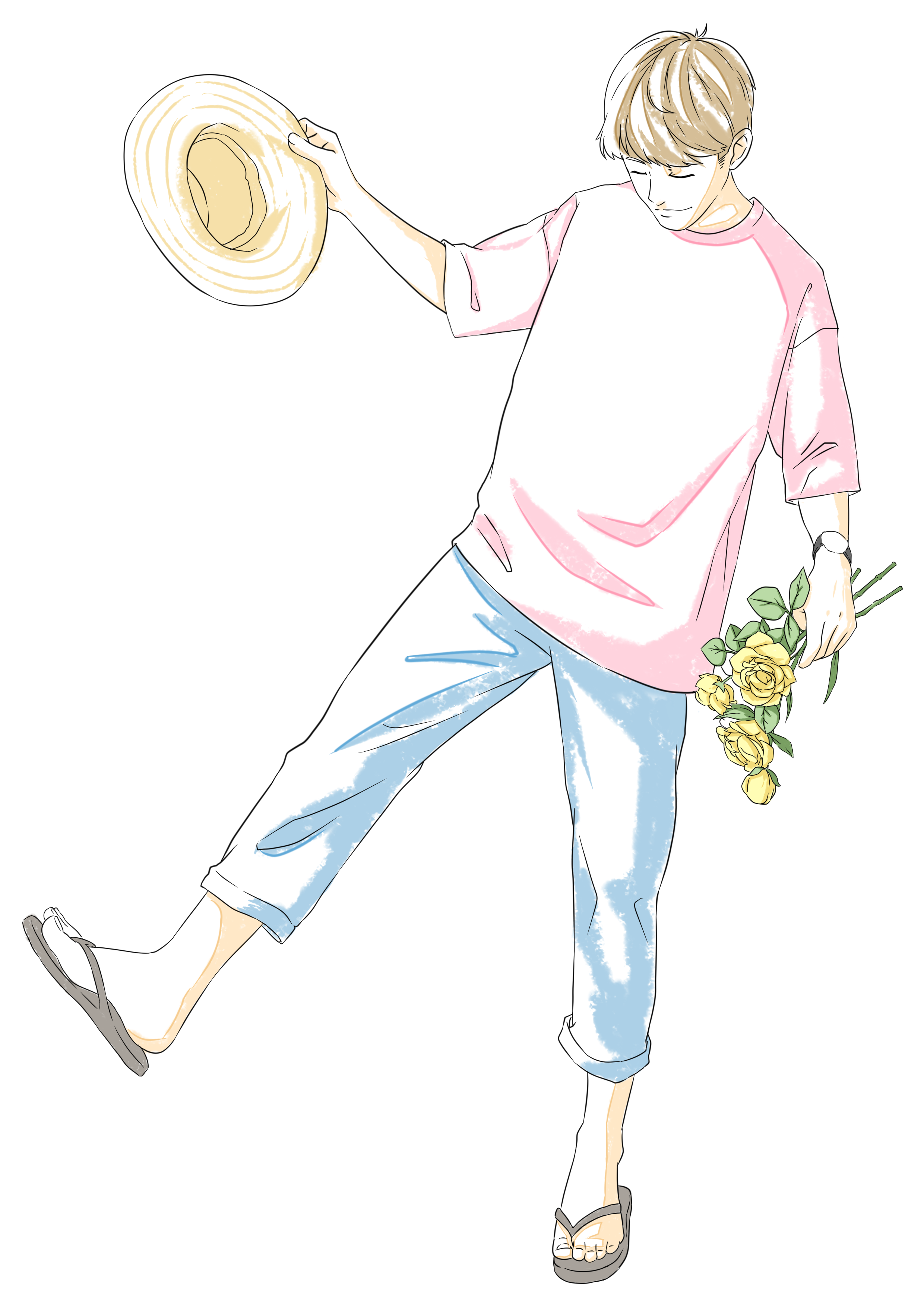 港仔文艺男微信配图|插画|商业插画|啊噗do3ob - 原创作品 - 站酷