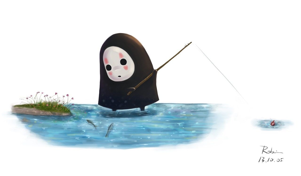 无脸人的生活|插画|插画习作|十一指 - 原创作品 - 站酷 (zcool)