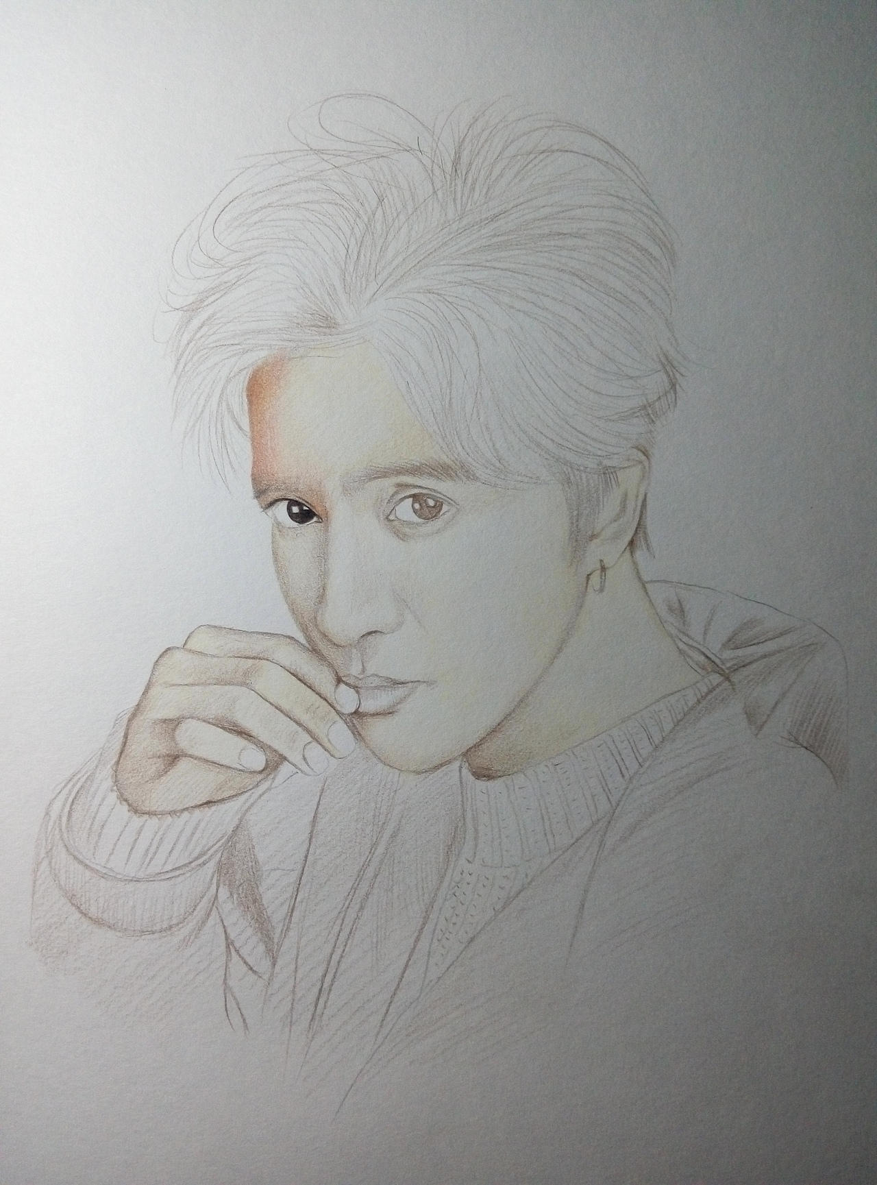 手绘薛之谦彩铅肖像（图ZNTUxMjg5Mjg=） - 绘画 - 站酷设计师曙光的画原创素材 - 站酷ZCOOL