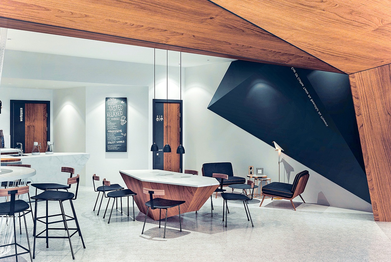 己菏咖啡厅设计（图ZMTU4ODc0ODky） - 家装设计 - 站酷设计师吴嵘恩原创素材 - 站酷ZCOOL