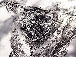针管笔手绘系列《Beings》