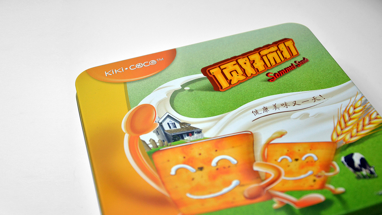 “顶好苏打”牛轧糖饼干包装设计