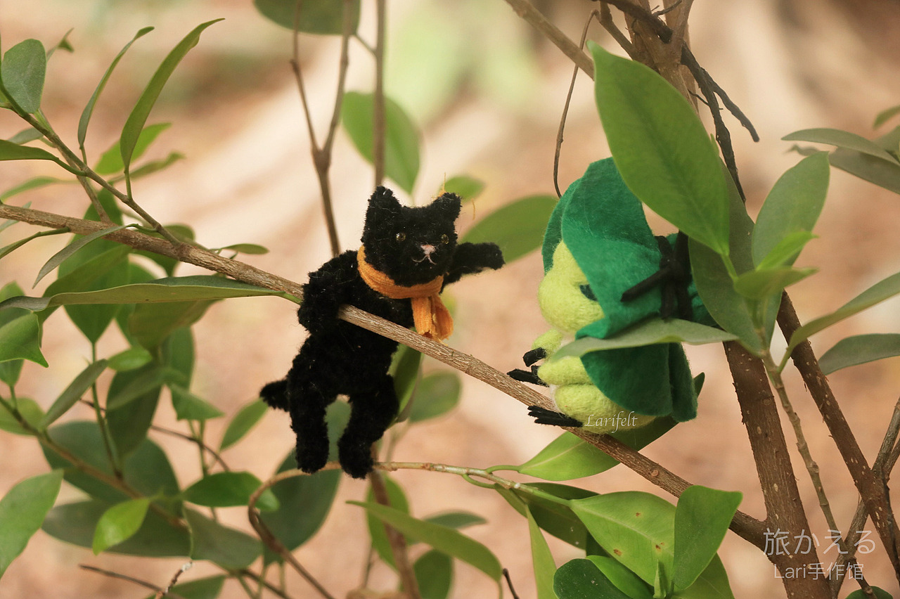 【lari手作】旅行青蛙羊毛毡