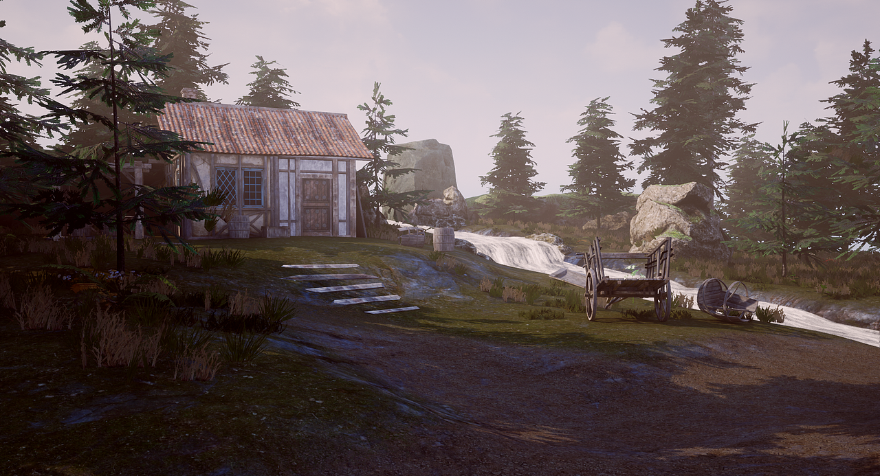 UE4户外场景练习（图ZMTgyNjA1MjM2） - 场景 - 站酷设计师Felix6138原创素材 - 站酷ZCOOL