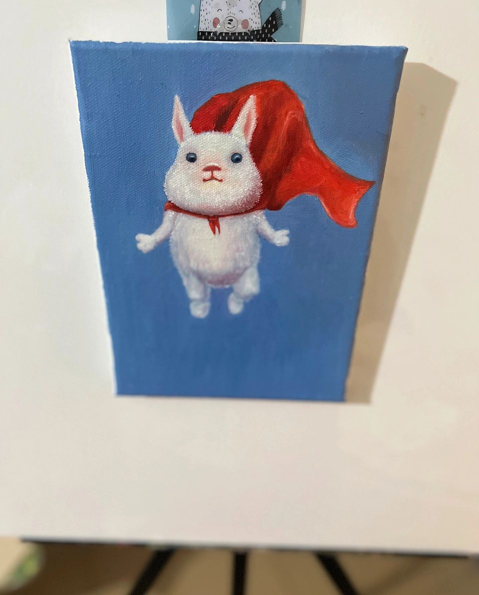 纯手绘小油画尝试