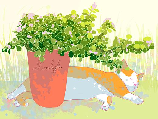 花草日记（个人主页-ZNTQ4NzY0ODA=） - 创作习作 - 站酷设计师月亮光光原创素材 - 站酷ZCOOL