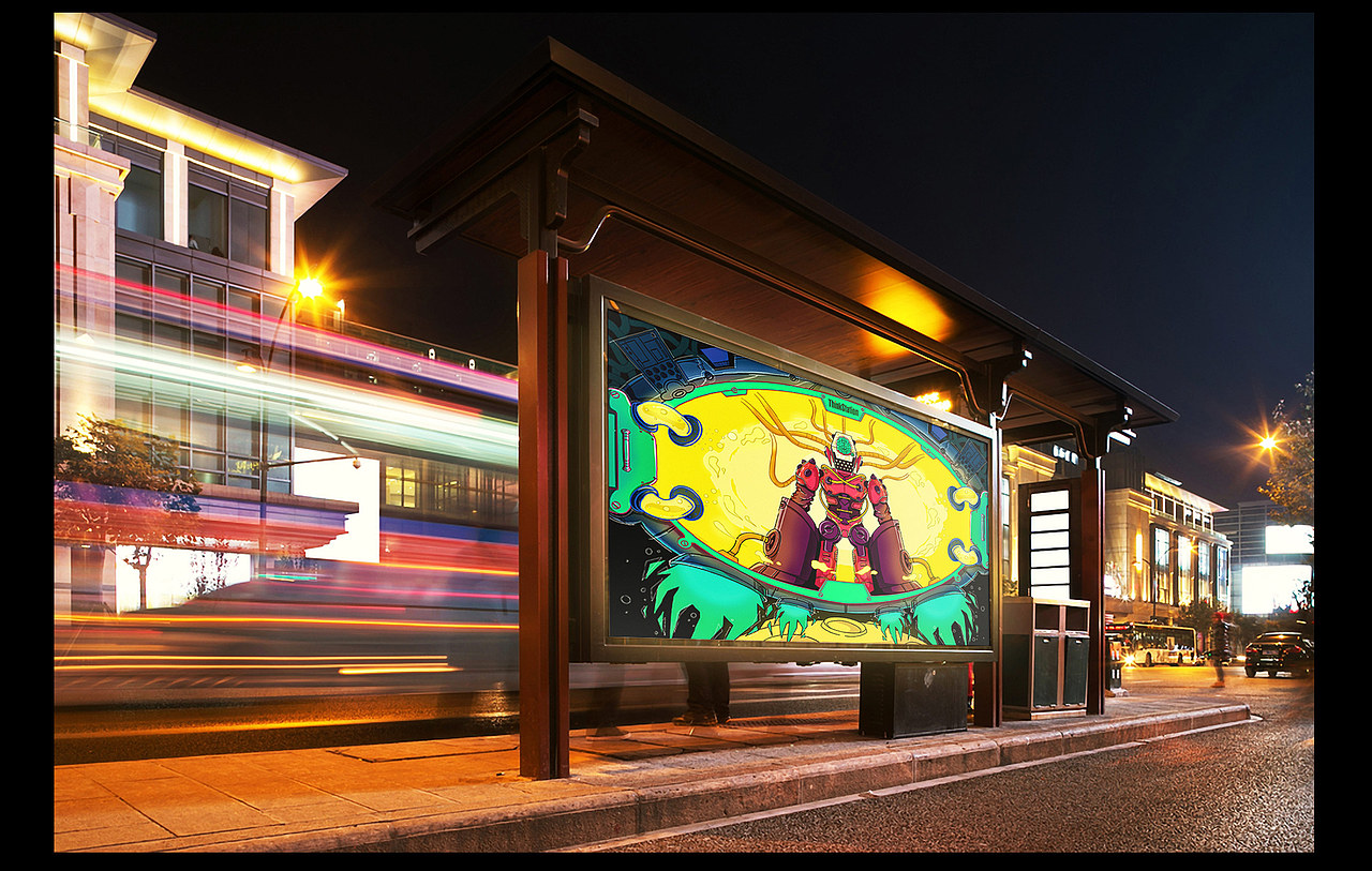 脑洞蓄势待发，全站出击（ThinkStation创意海报）