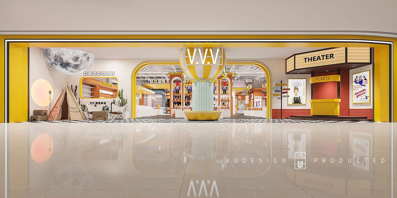 【三景装饰】潮品集合店案例