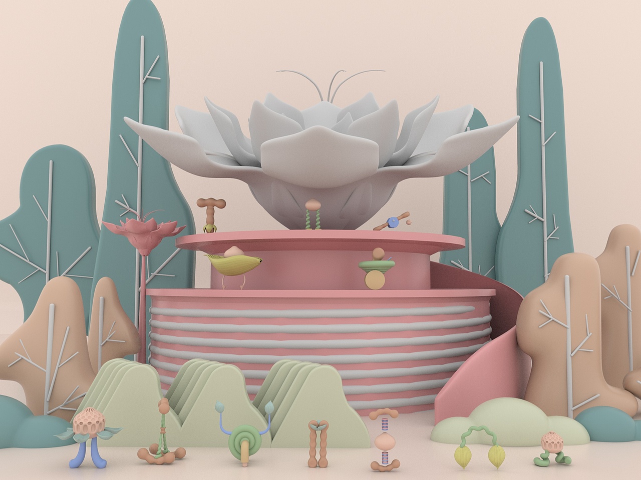 豌豆的基因乐园（图ZMTQ2MjE2OTEy） - 场景 - 站酷设计师sailaouka原创素材 - 站酷ZCOOL