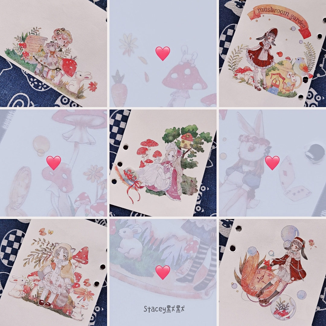 和纸胶带作品蘑菇伊甸