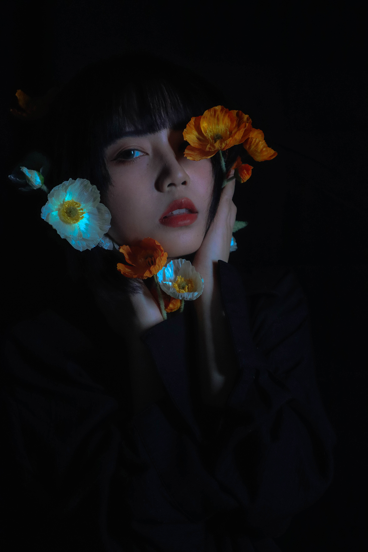 自拍人像-送你一朵小橙花（图ZMjUyMTQ1ODYw） - 人像摄影 - 站酷设计师夏地球原创素材 - 站酷ZCOOL