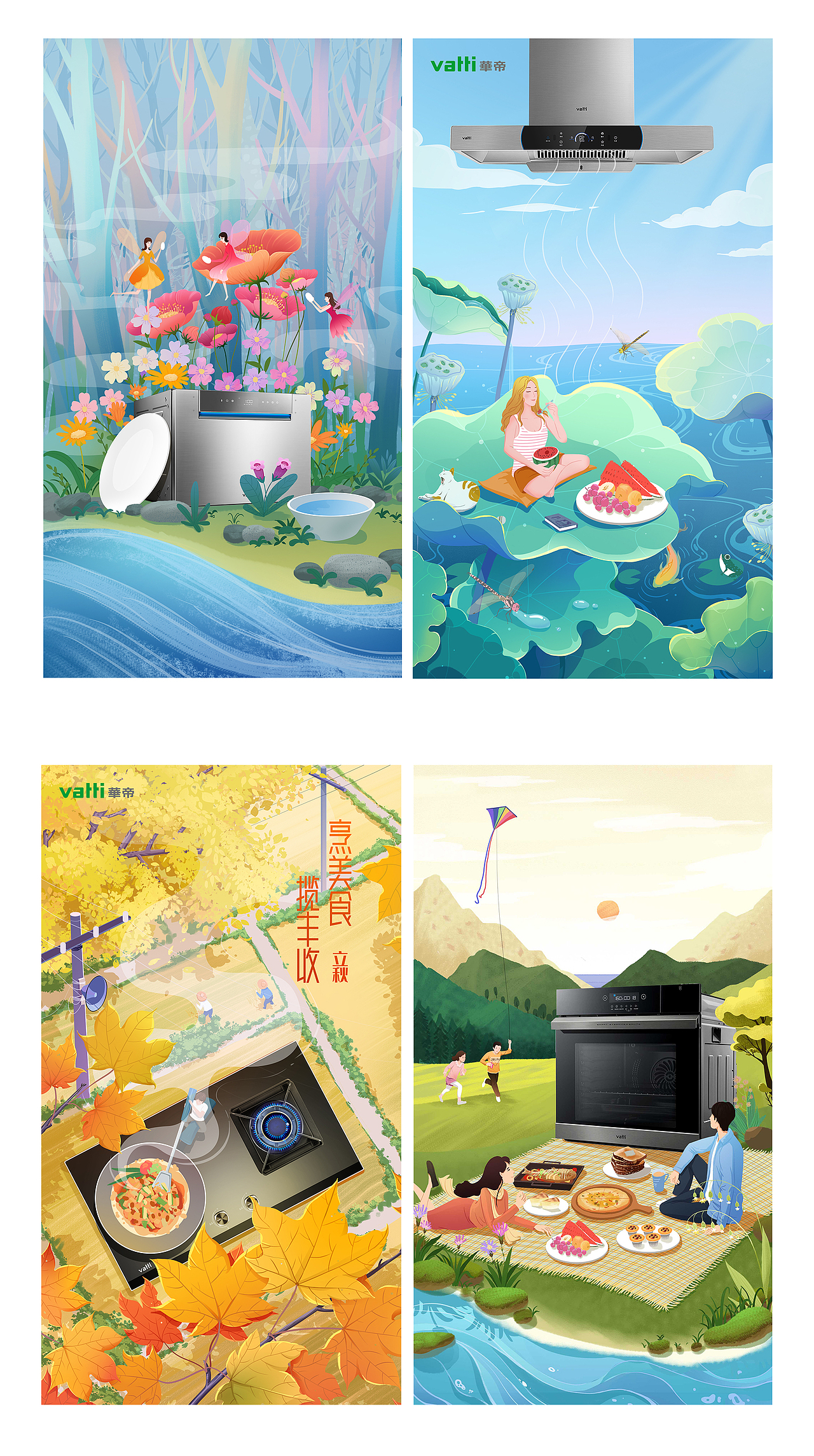 节气海报（图ZMjYwNDE2NjQ4） - 商业插画 - 站酷设计师燕子文原创素材 - 站酷ZCOOL