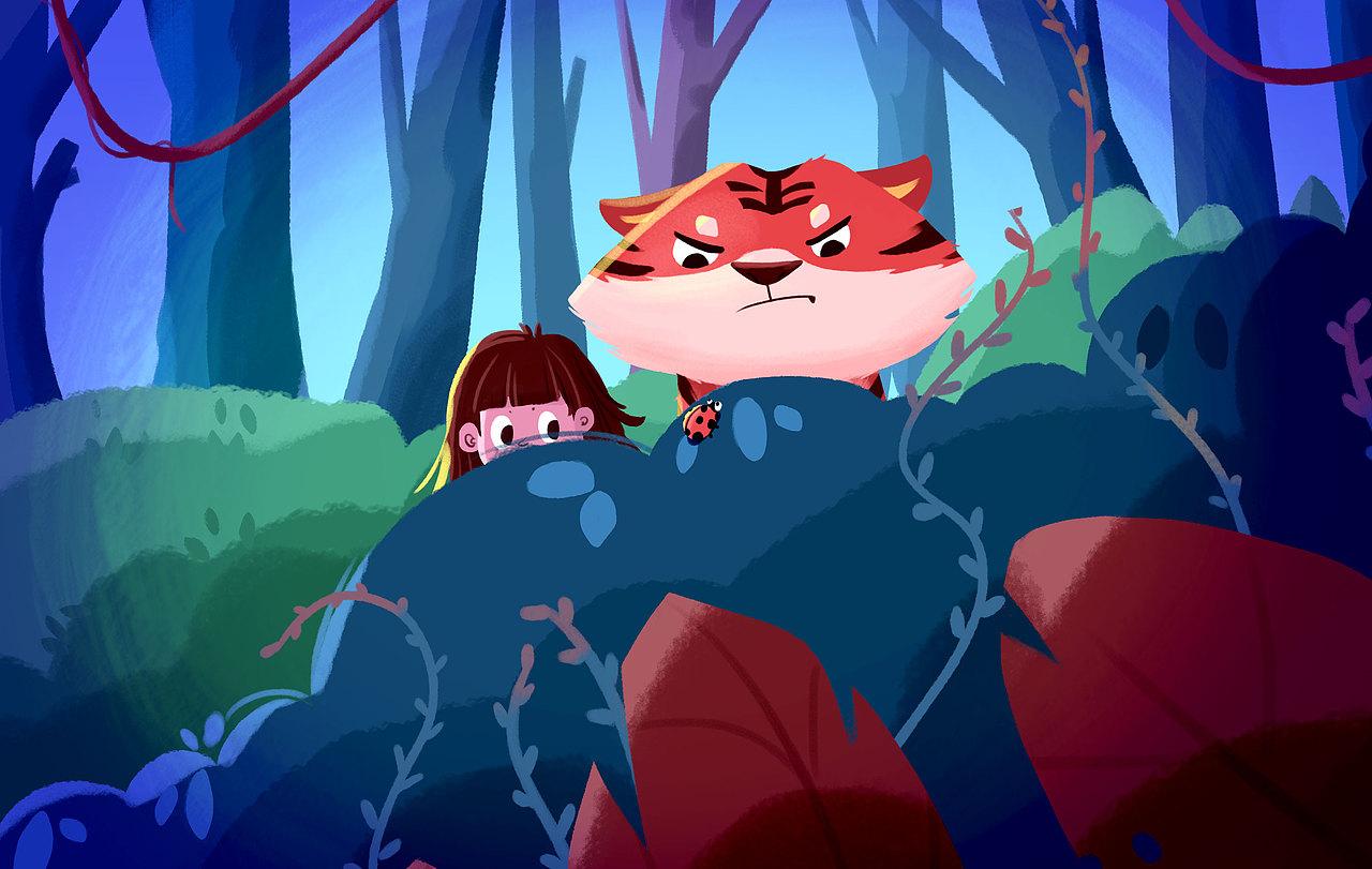 温柔与虎（图ZMjg0NzkwNjMy） - 图案 - 站酷设计师橙子橙子成子原创素材 - 站酷ZCOOL