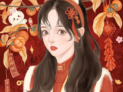 希望今年能有好运气（个人主页-ZNjQ4NzkwMjg=） - 创作习作 - 站酷设计师默水心原创素材 - 站酷ZCOOL