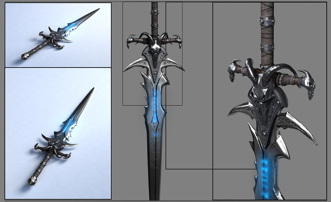 霜之哀伤 maya练习 - 原创作品 - 站酷(zcool)