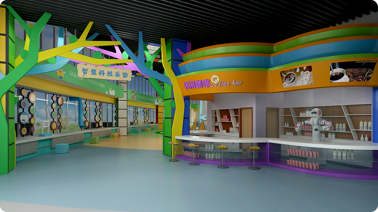 科技馆儿童展厅（图ZMjY0Mjk3NTA0） - 展陈设计 - 站酷设计师milk小强原创素材 - 站酷ZCOOL