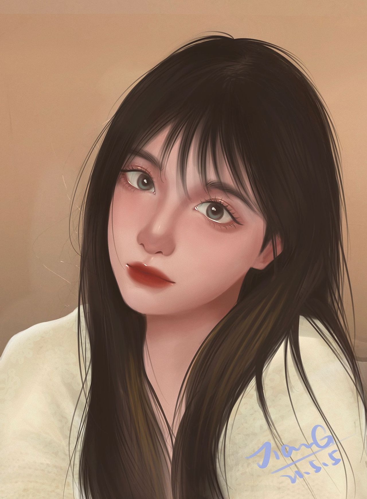 厚涂頭像（圖ZMjYxOTQ2ODEy） - 創(chuàng)作習(xí)作 - 站酷設(shè)計(jì)師小怡不困原創(chuàng)素材 - 站酷ZCOOL