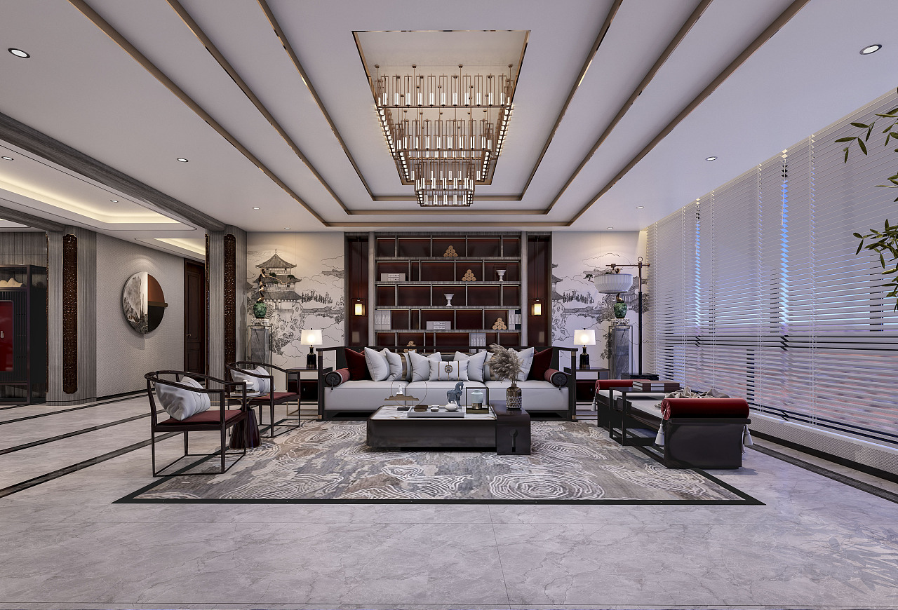 新中式大平层设计