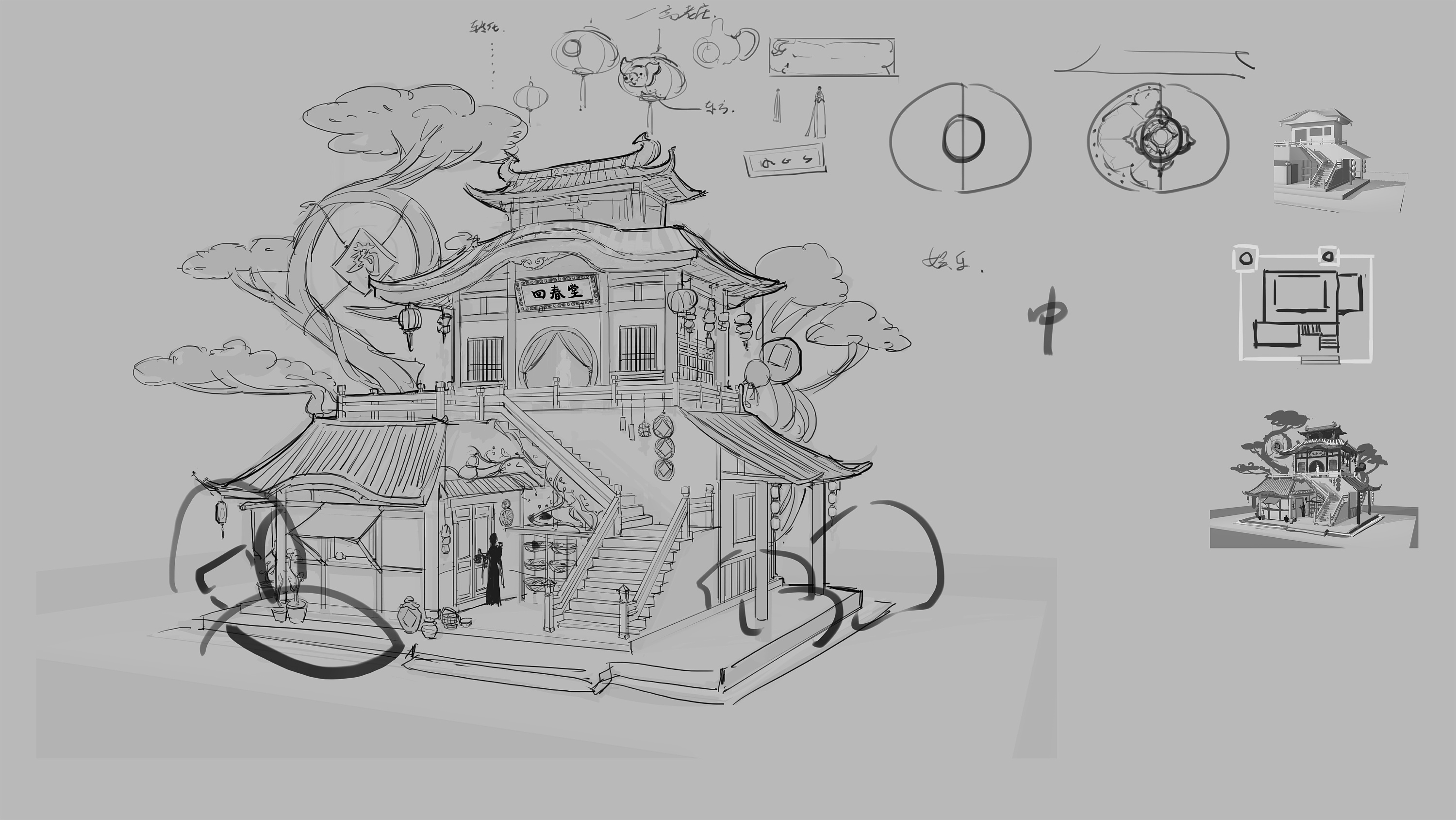 几张场景|插画|游戏原画|tatta_ - 原创作品 - 站酷 (zcool)