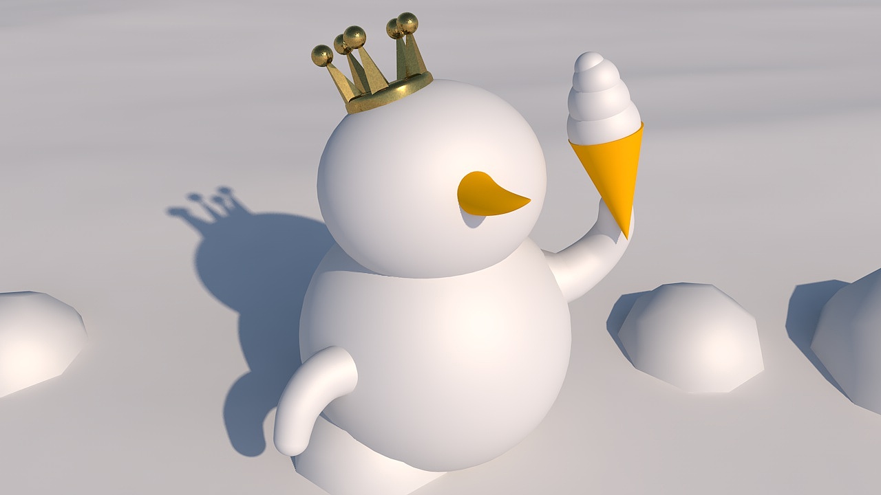 蜜雪冰城3d雪王