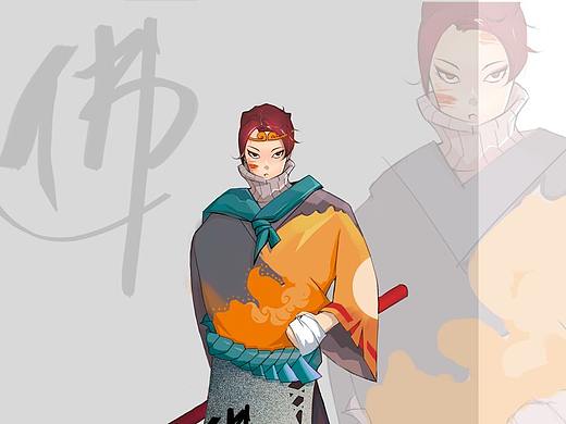 日系人物（原创）（个人主页-ZMzk3NTQ2MDg=） - 创作习作 - 站酷设计师一只久七原创素材 - 站酷ZCOOL