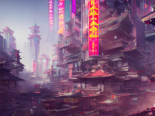 #AI创作实验室#中式赛博~还不错~