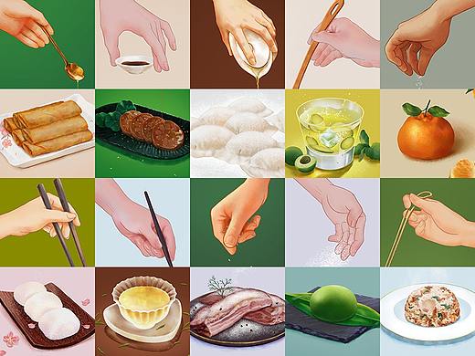 美食插画 ｜ 食在四季