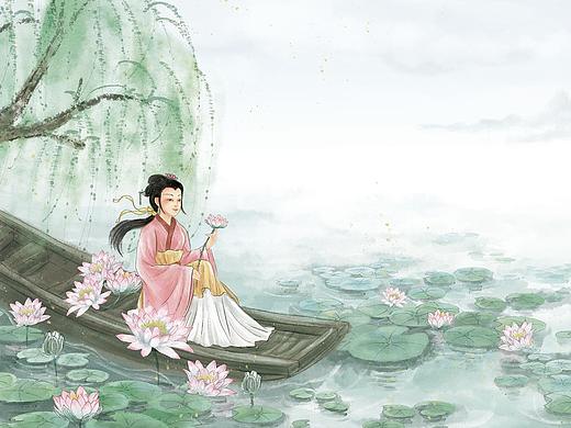 水墨画《小古文-我的第一套部编版文言文背诵书》