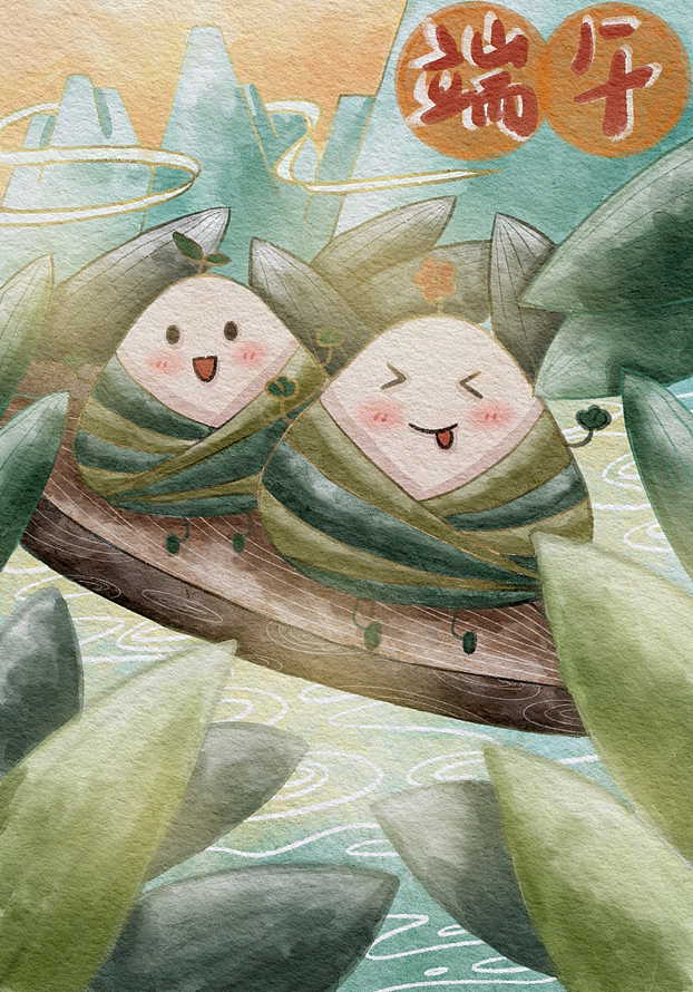 悠悠艾草香，山水诗意长，端午安康