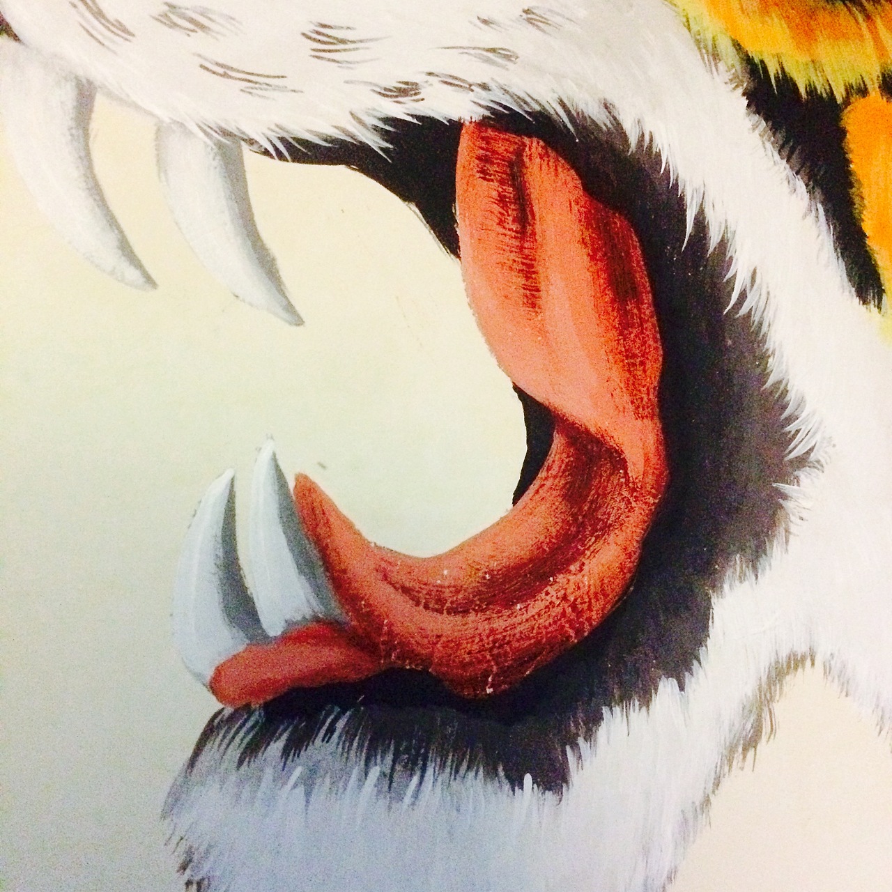 老虎墙绘绘制（图ZOTgwODMwNTY=） - 绘画 - 站酷设计师七彩云彩绘工作室原创素材 - 站酷ZCOOL