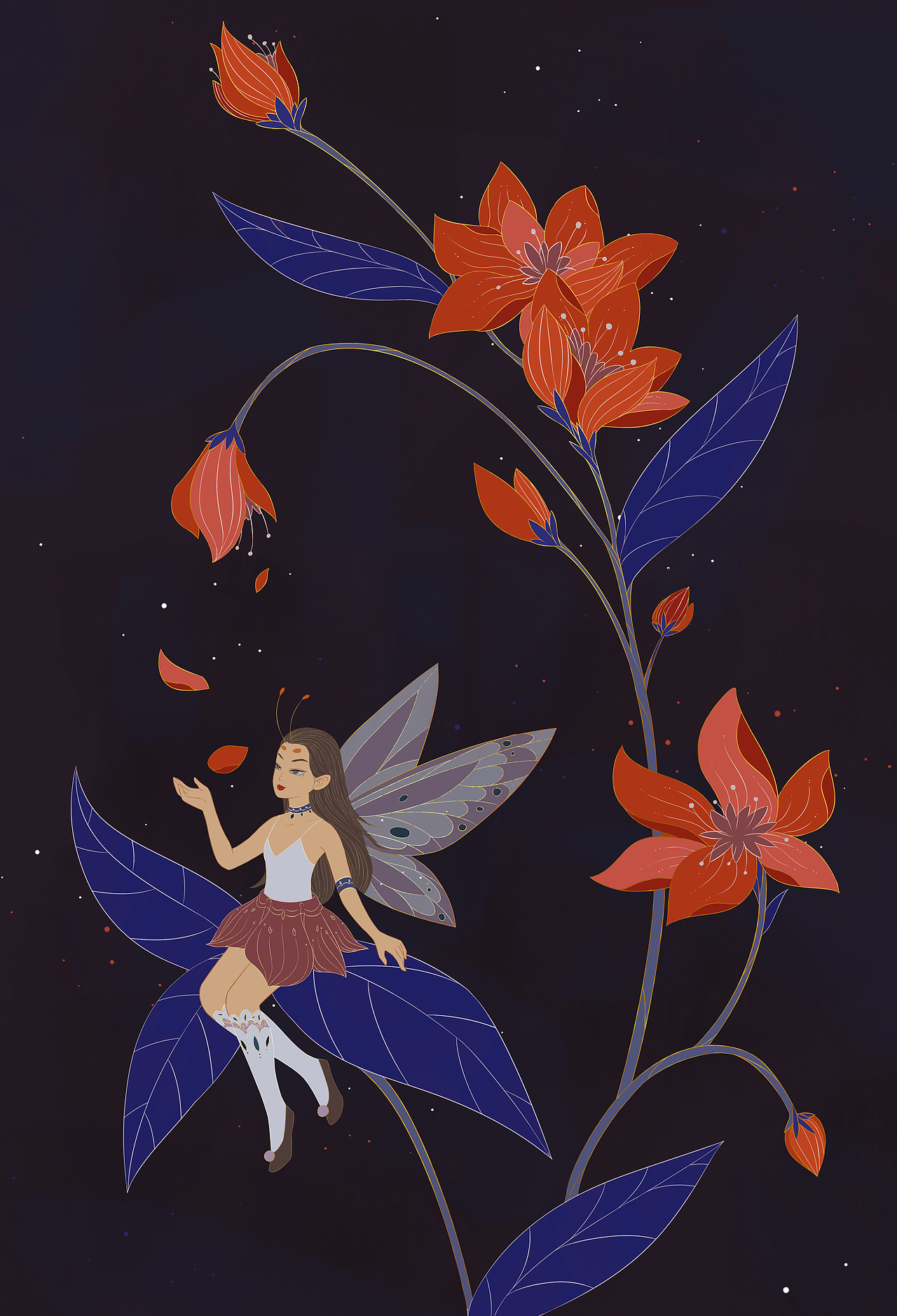 花仙子~|插画|创作习作|柴阿土_原创作品-站酷zcool