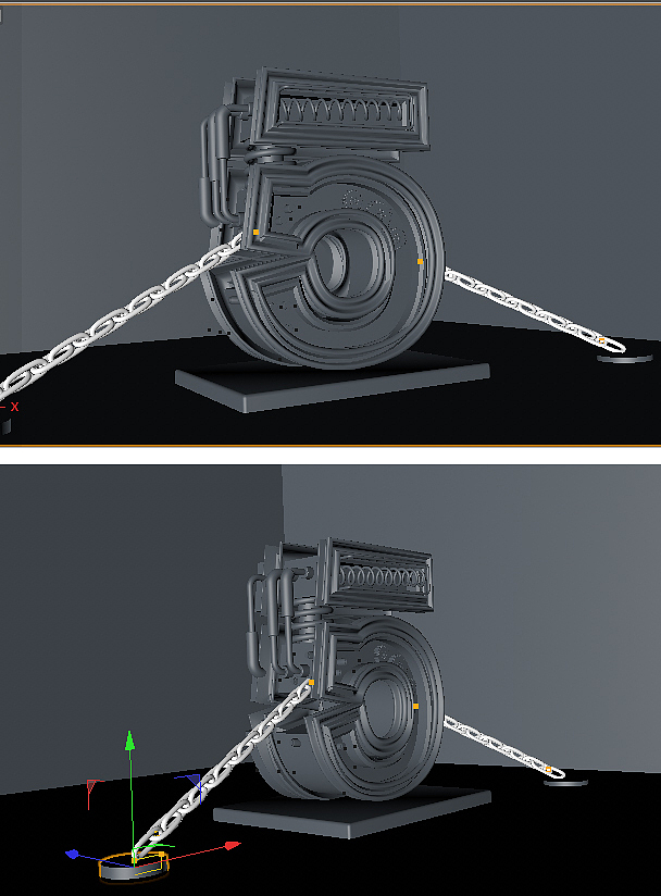 机械c4d文字练习