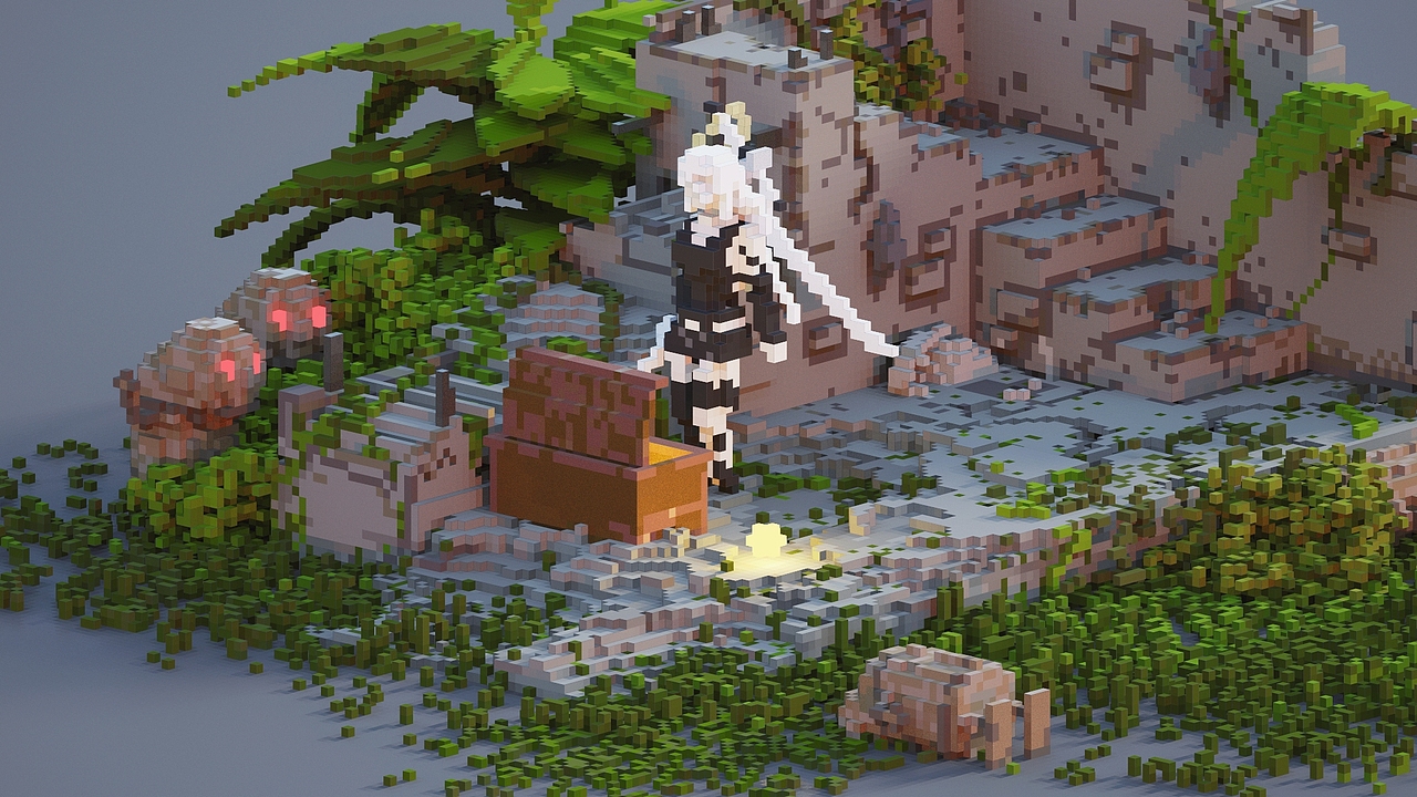 【VoxelArt】像素尼尔（图ZMjU3Mzk0MzU2） - 场景 - 站酷设计师Xuanch原创素材 - 站酷ZCOOL