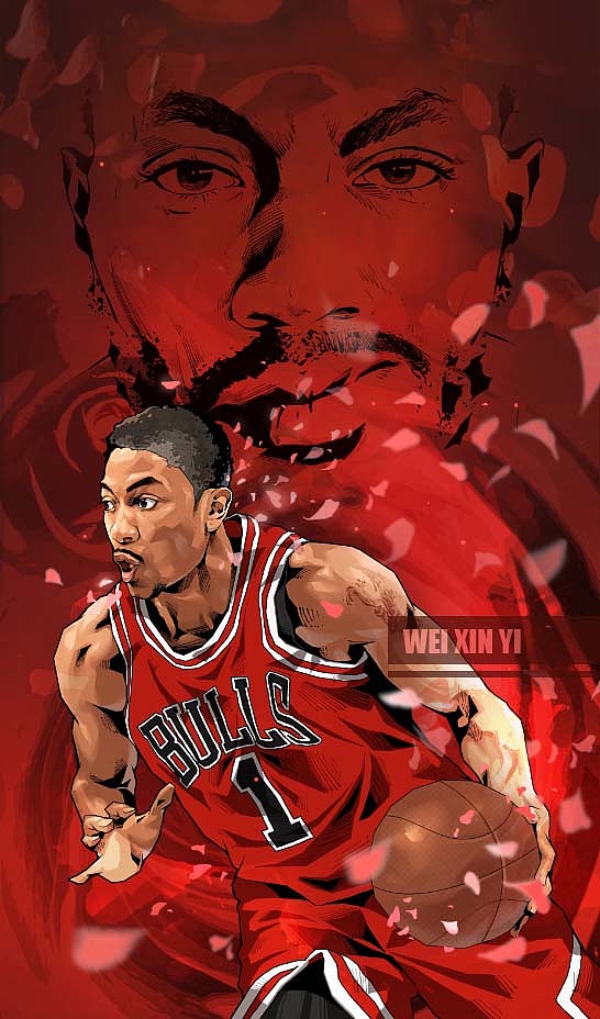 NBA篮球美漫插画集，威少罗斯