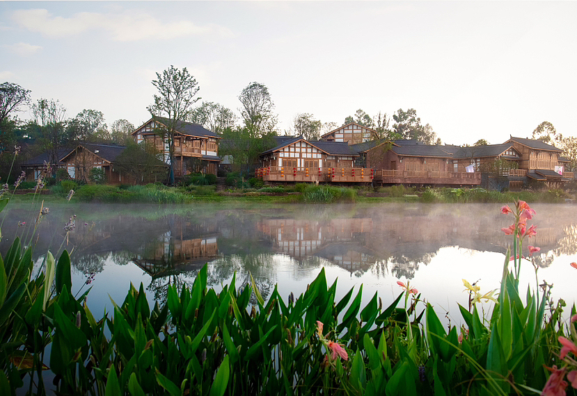 我们团队设计建成了成都安麓酒店