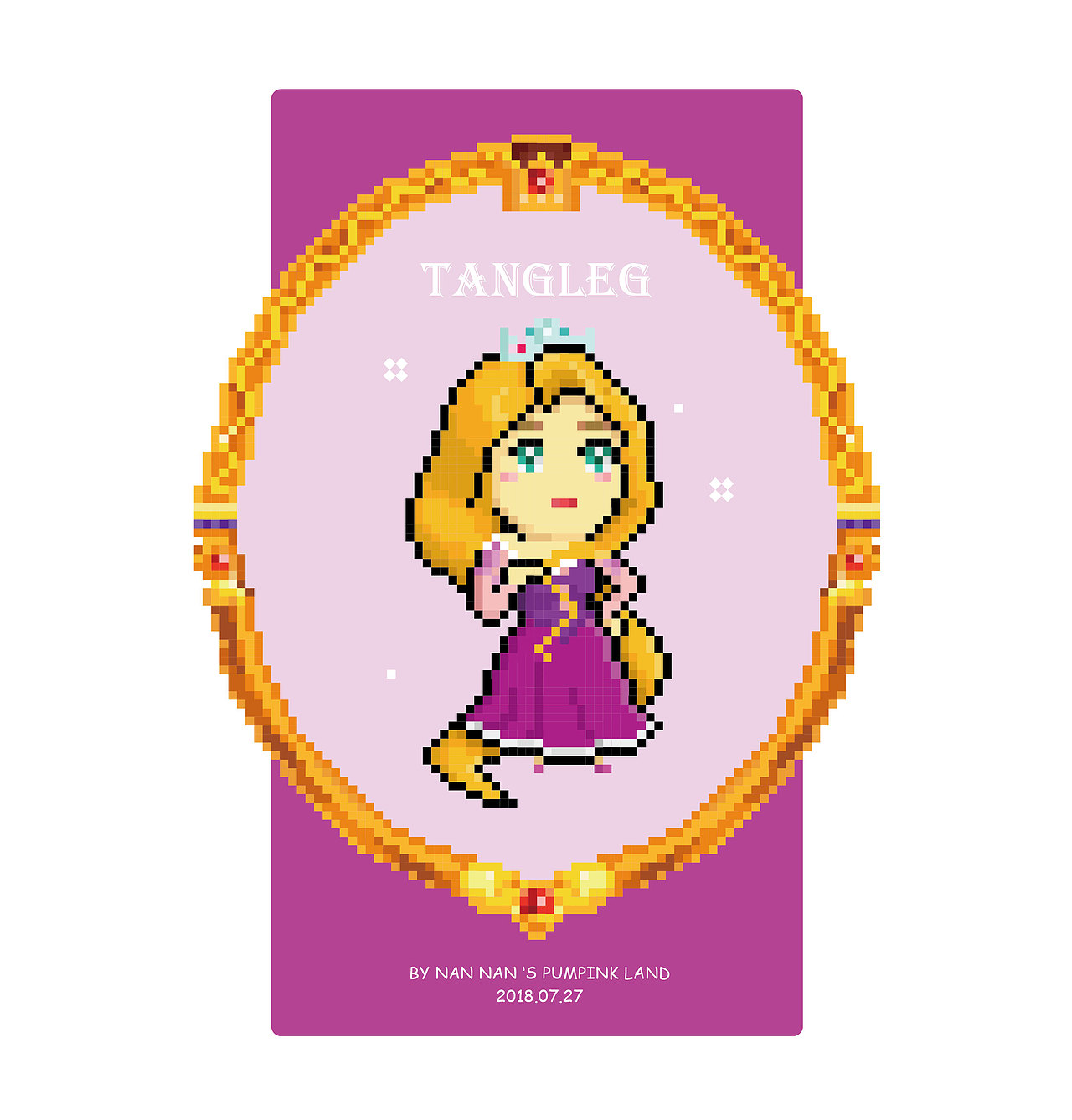 像素公主（图ZMTIzMjM3MDEy） - 像素画 - 站酷设计师楠楠的南瓜地原创素材 - 站酷ZCOOL