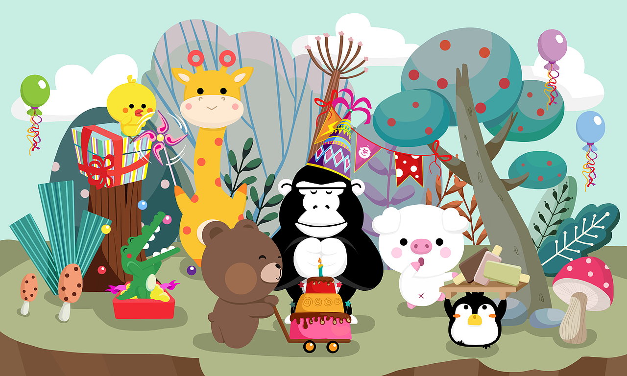 卡通（图ZMTYzMjIyMzA0） - 儿童插画 - 站酷设计师XIANuan原创素材 - 站酷ZCOOL